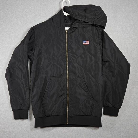 Black Rifle Hoodie Sweater Full Zip Small diamond Quilted - Picture 1 of 13